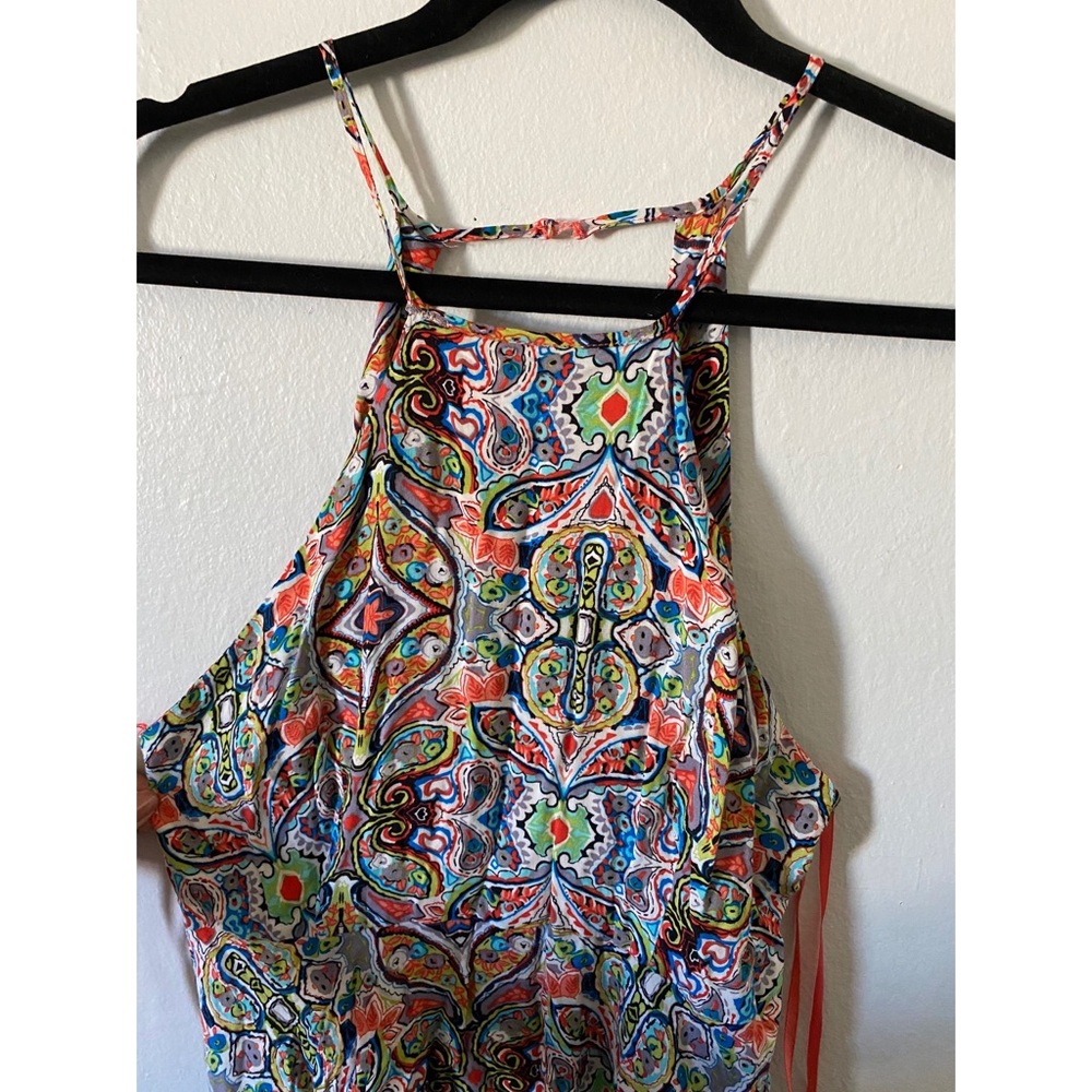 Colored Pattern Mini Dress - Picture 2 of 5